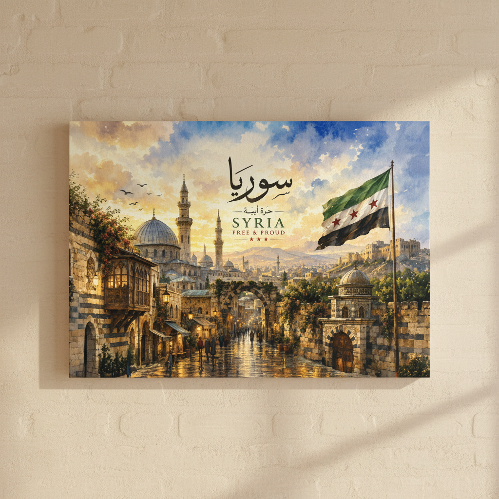 Syria Damascus Canvas Wall Art | Premium Syrian Home Decor