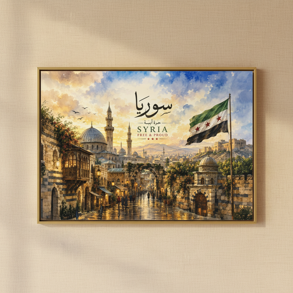 Syria Damascus Canvas Wall Art | Premium Syrian Home Decor