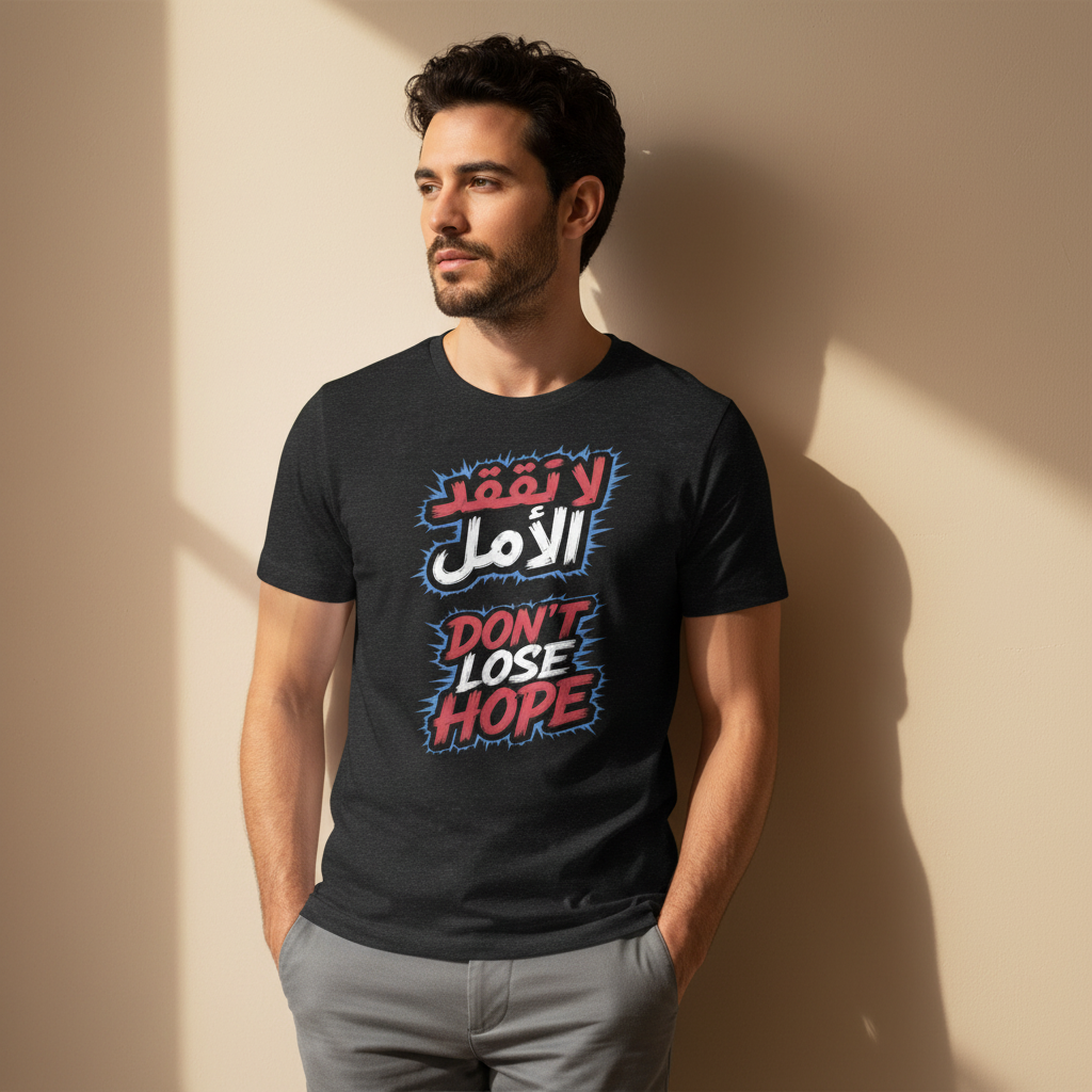 Don't Lose Hope | لا تفقد الأمل | Inspirational Arabic T-Shirt