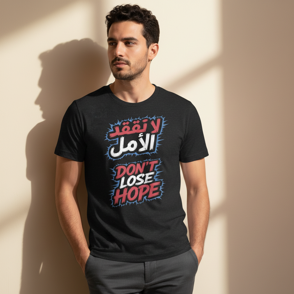 Don't Lose Hope | لا تفقد الأمل | Inspirational Arabic T-Shirt