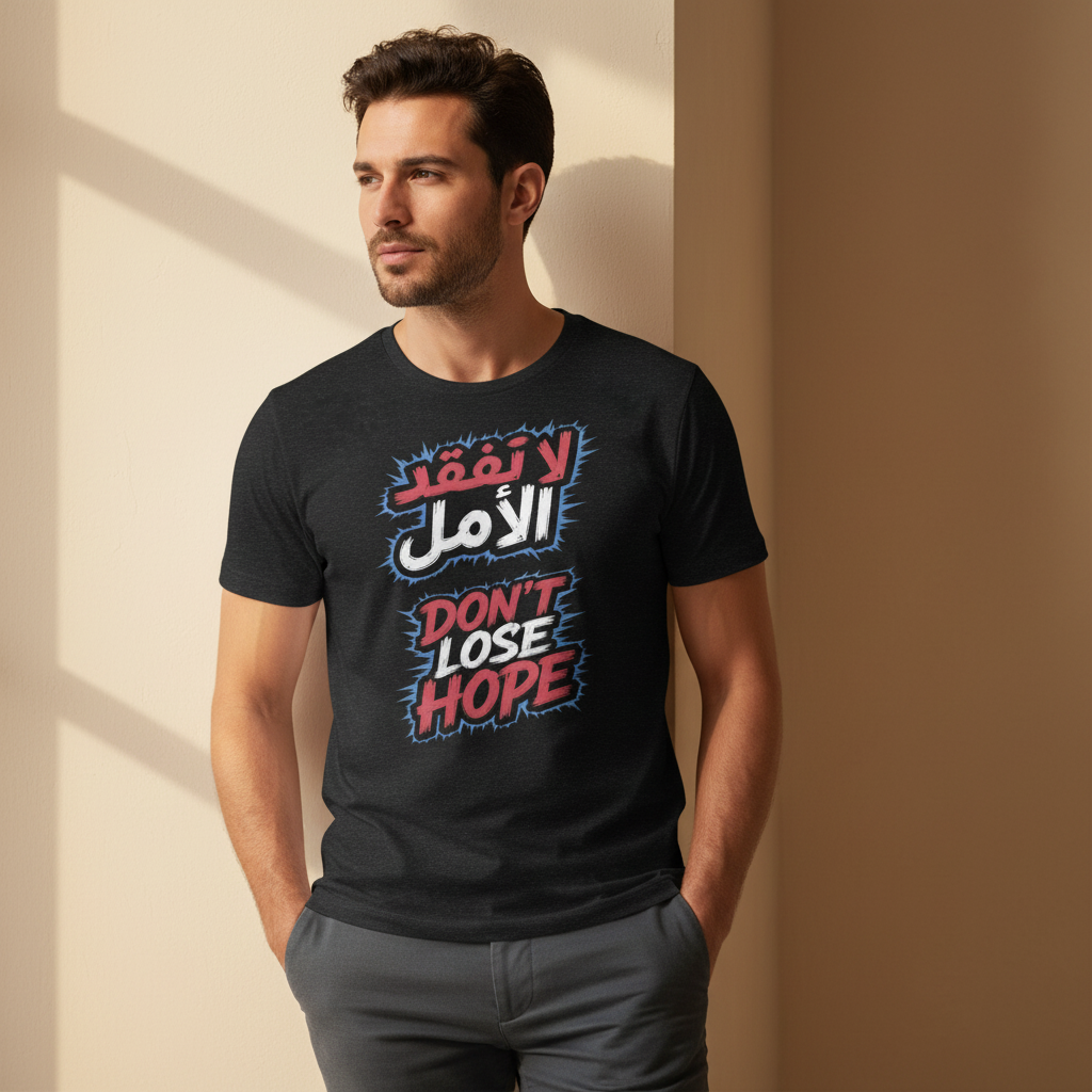 Don't Lose Hope | لا تفقد الأمل | Inspirational Arabic T-Shirt