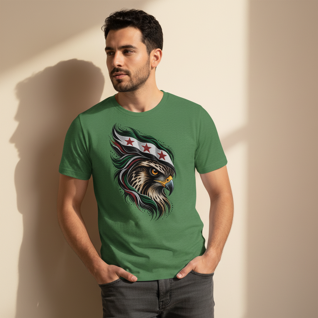 Syrian Eagle & flag Unisex T-Shirt | Syria Unity Edition